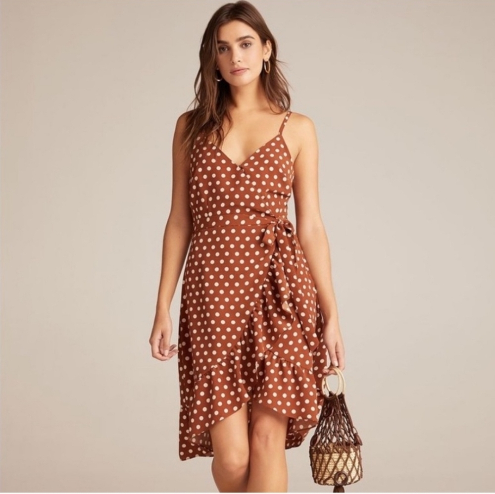Sanctuary  Brown Polka Dot Dress